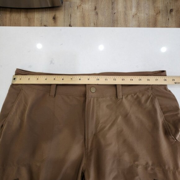 LL Bean Cresta Hiking Pants Brown Water Resistant Outdoor Nylon Mens 36x… - Picture 7 of 11